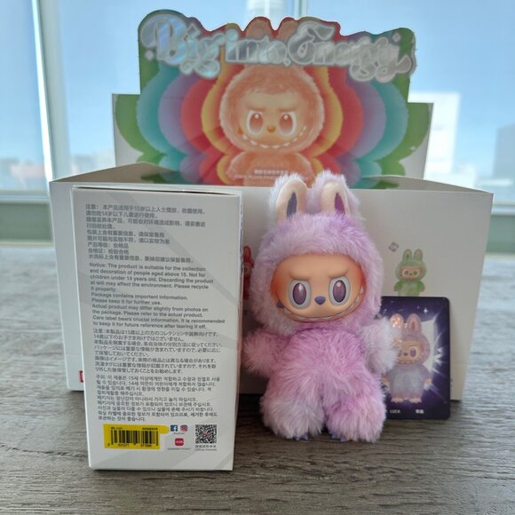 NIB BRAND NEW LABUBU BIG INTO ENERGY - BIE - LUCK (PURPLE) - POPMART! - Picture 2 of 2